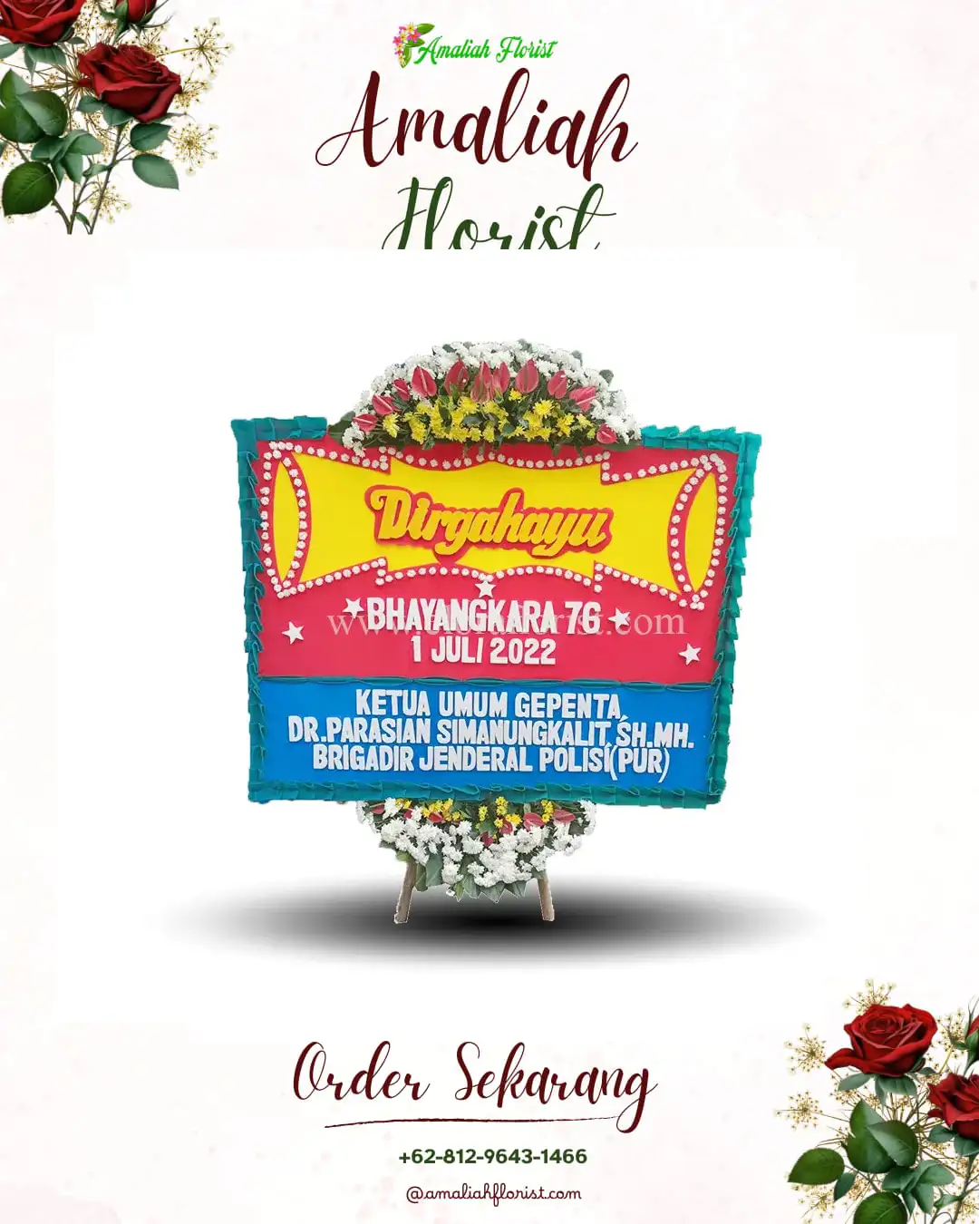 Papan Bunga HUT Ulang Tahun Nalca